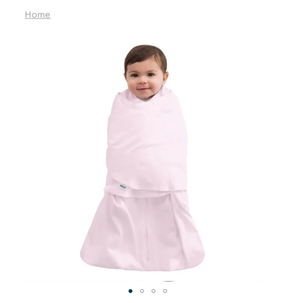 Halo sleep sack pink micro fleece swaddle, 3-6 mo